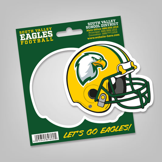 Magnet - 4.5x3.8125 Football Helmet Magnet Punch-Out Hanger