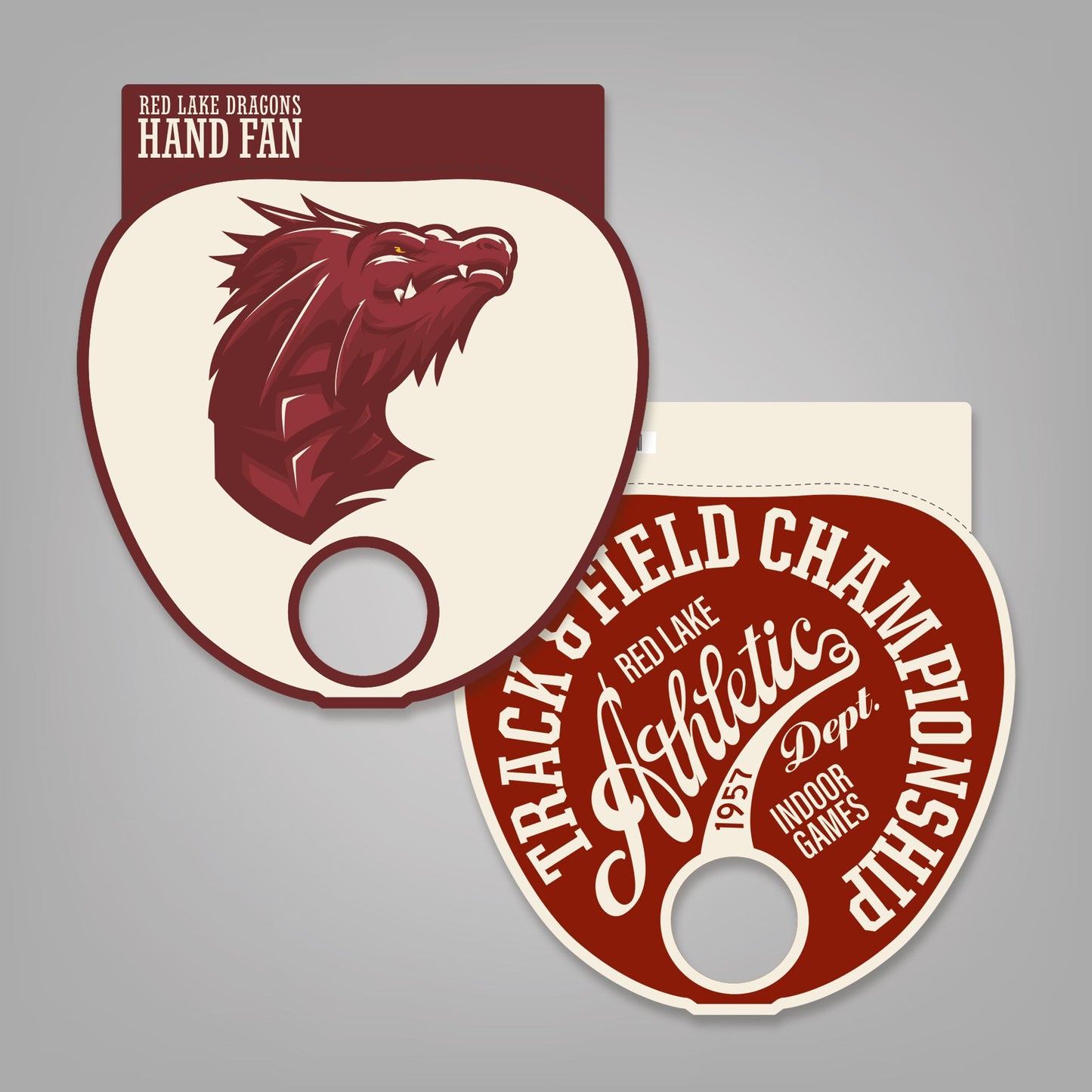 Perforated Palm Leaf Hand Fan Hanger - 9.625" x 10.5"