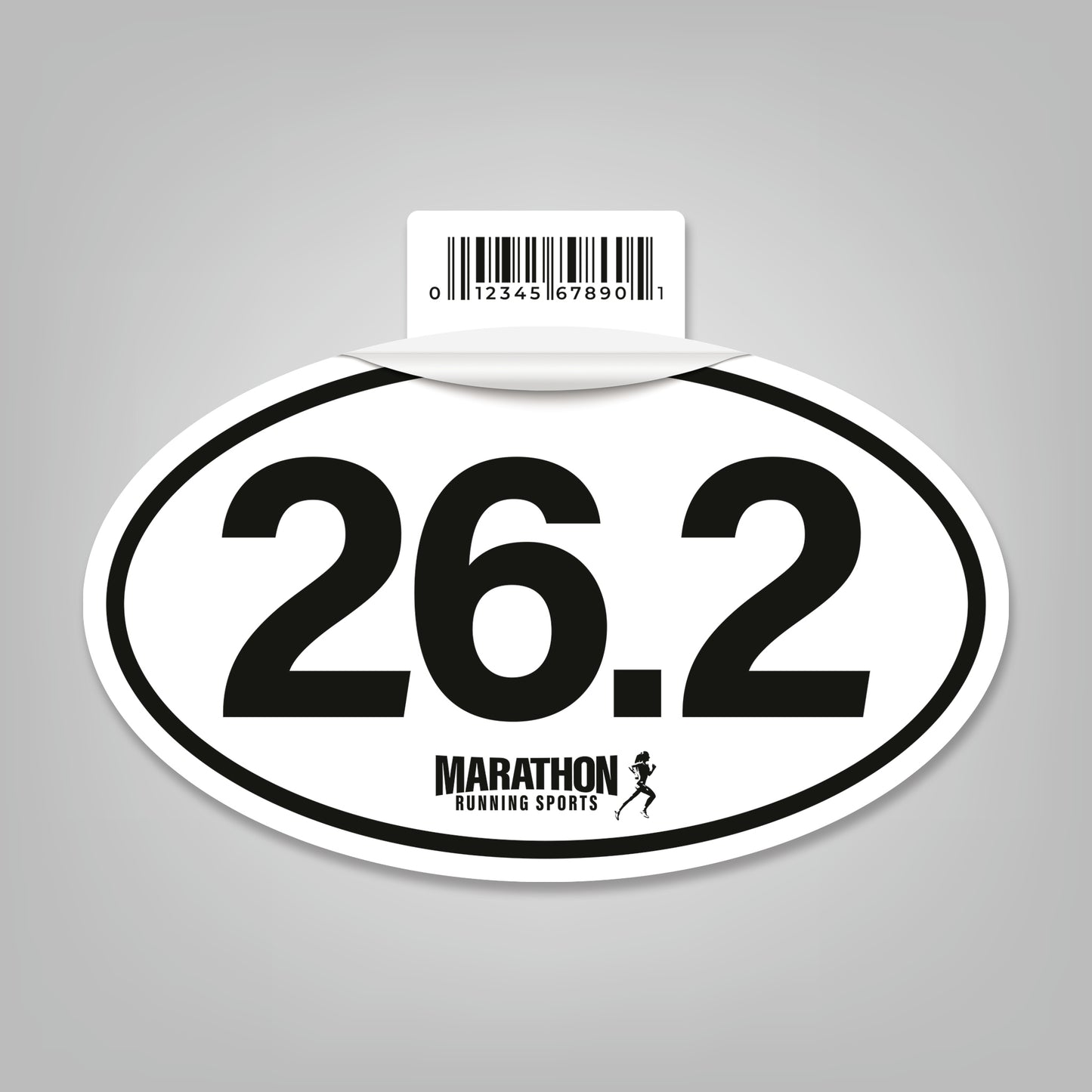 Marathon (26.2) - 5" x 3" Oval Sticker