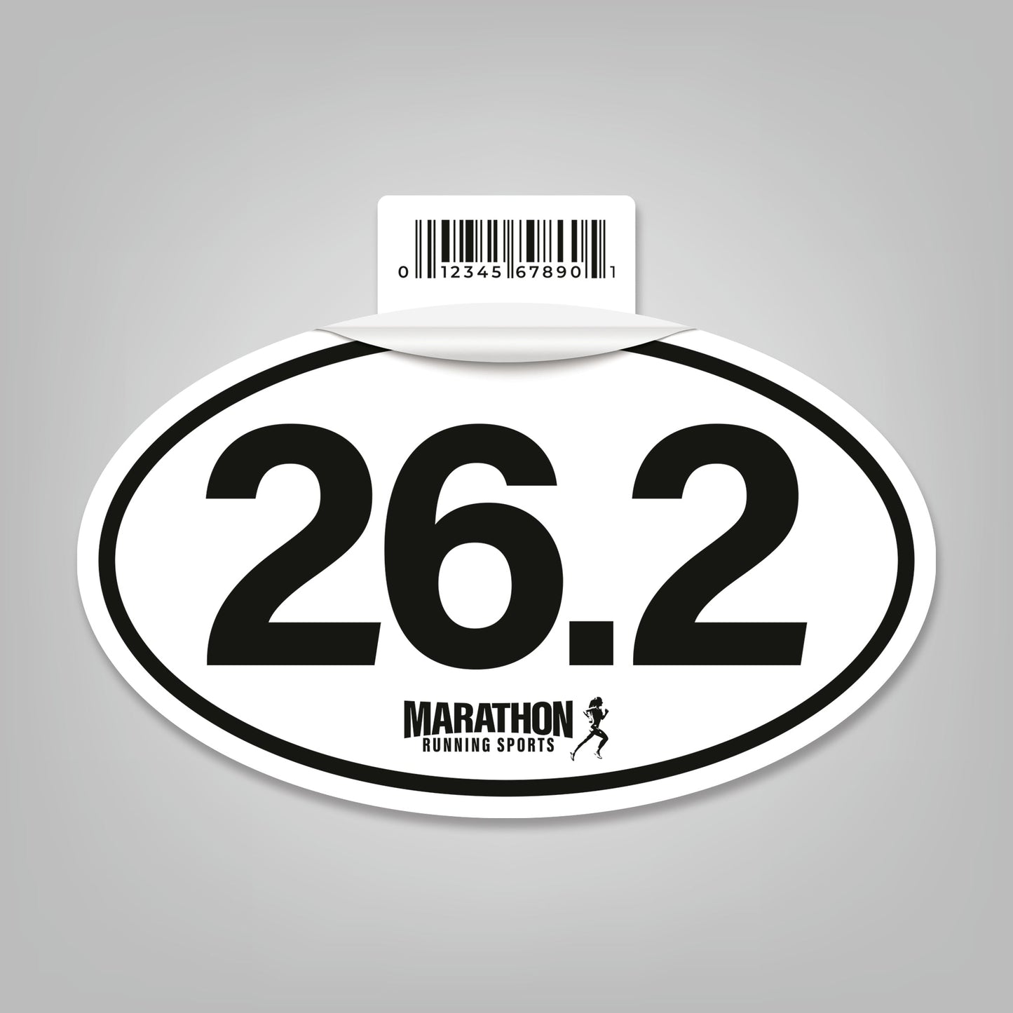 Marathon (26.2) - 5" x 3" Oval Sticker