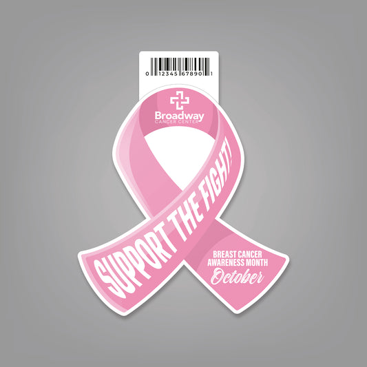 Ribbon - 4" x 4.375" Sticker