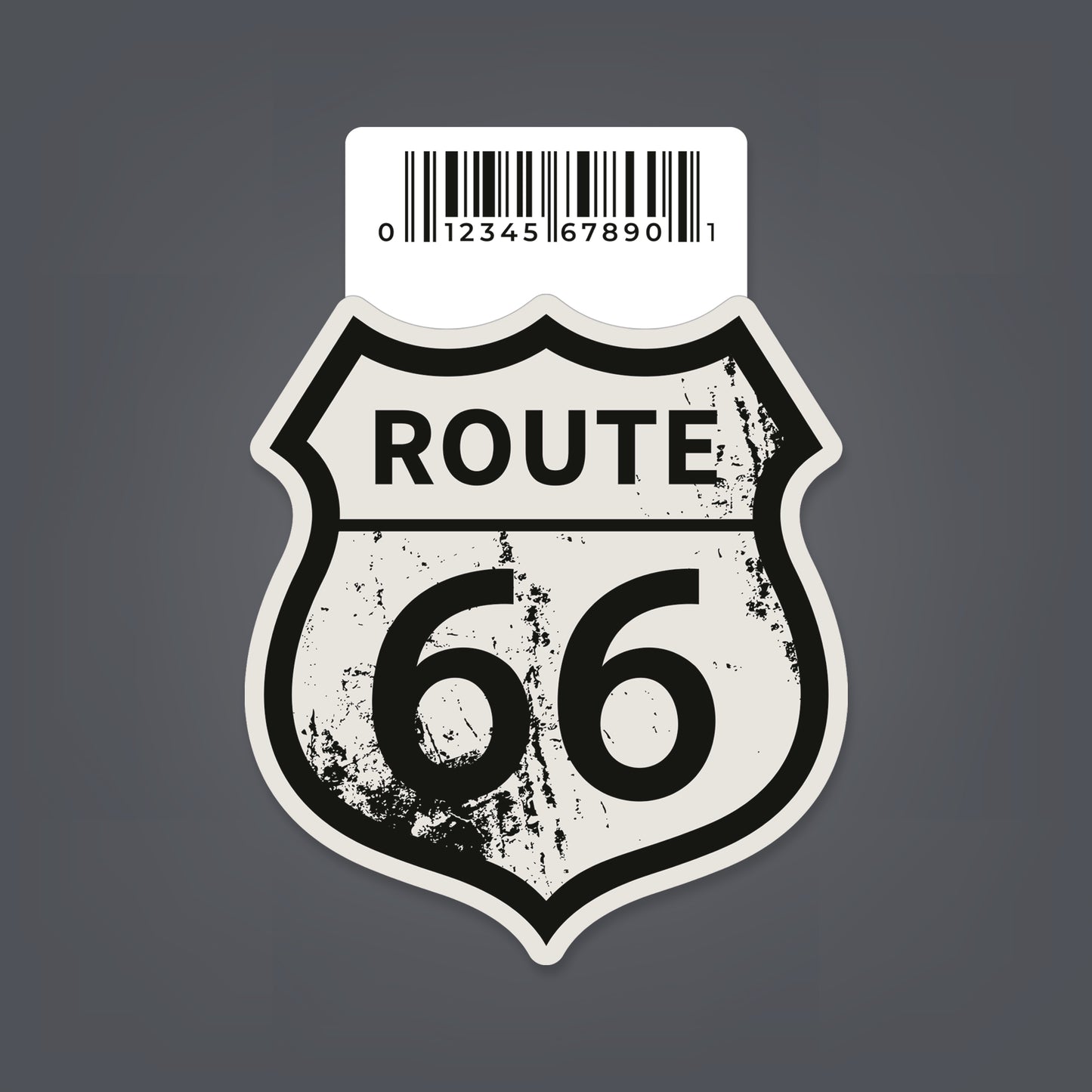 Route 66 - 2.25" x 2.5" Sticker