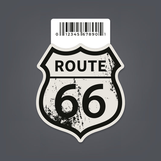 Route 66 - 2.25" x 2.5" Sticker