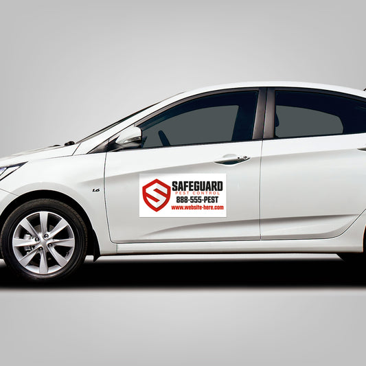 Magnetic Car/Truck/Auto/Vehicle Signs - 24x12 Round Corners