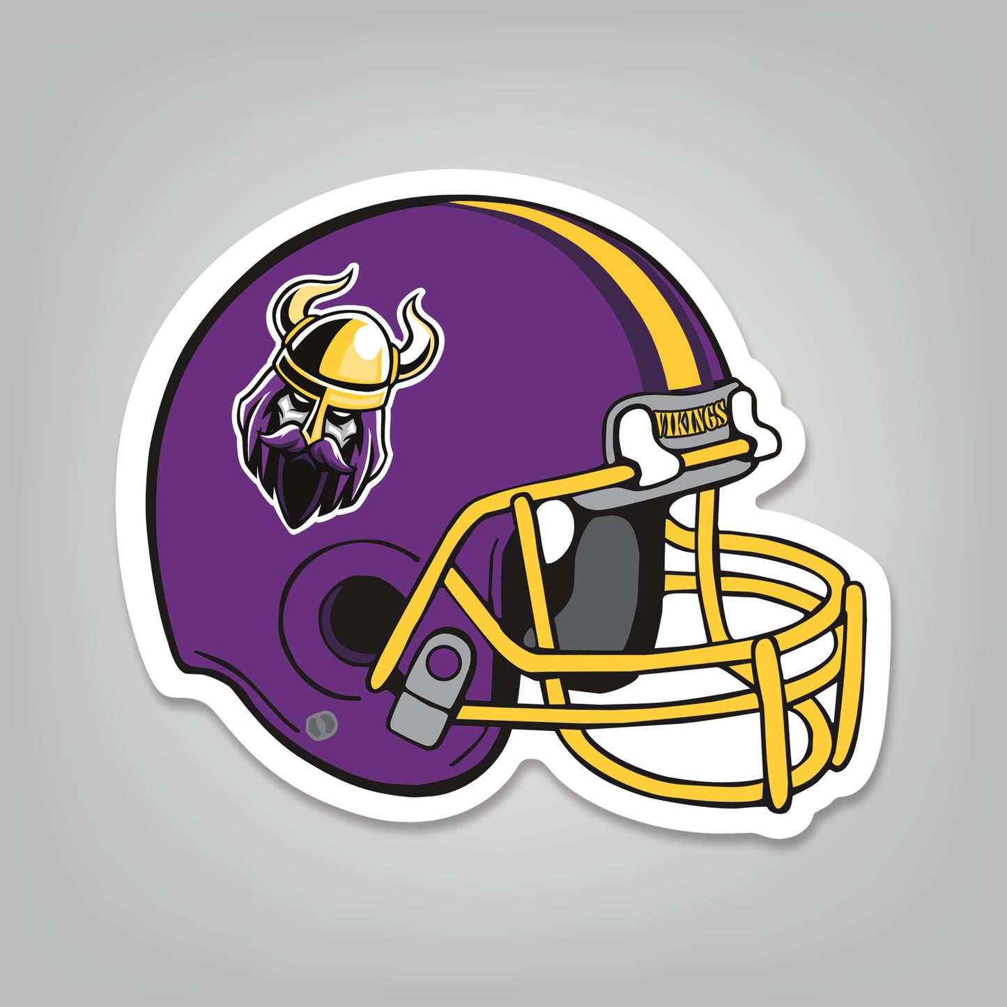 Magnet - Football Helmet Shape (4.25x3.5) Right Facing