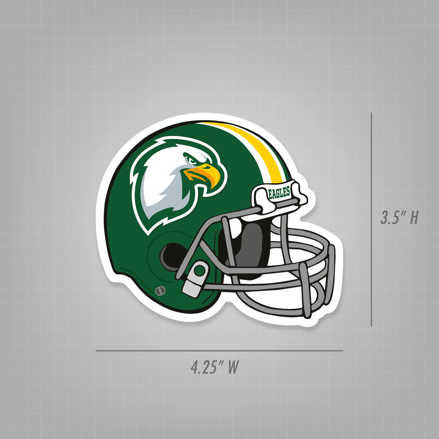 Magnet - Football Helmet Shape (4.25x3.5) Right Facing