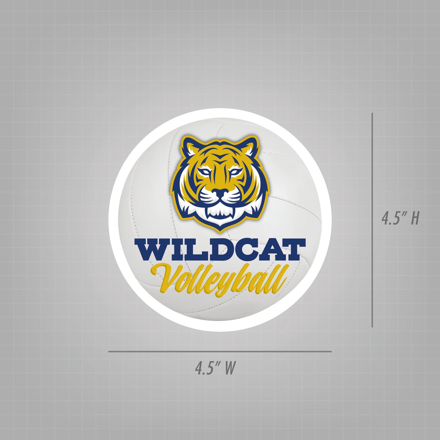 Magnet - 4.5" Diameter Circle Magnet Punch-Out Hanger (5.375" x 6")