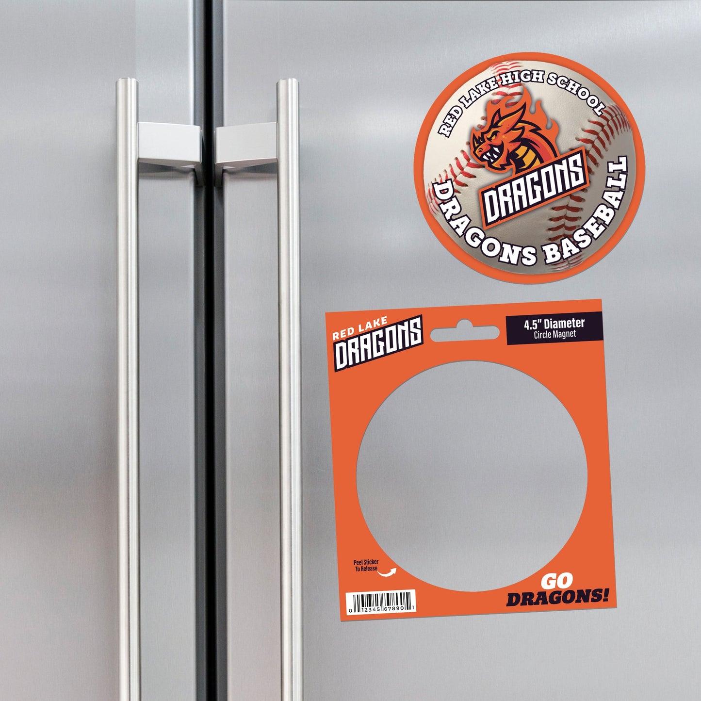 Magnet - 4.5" Diameter Circle Magnet Punch-Out Hanger (5.375" x 6")