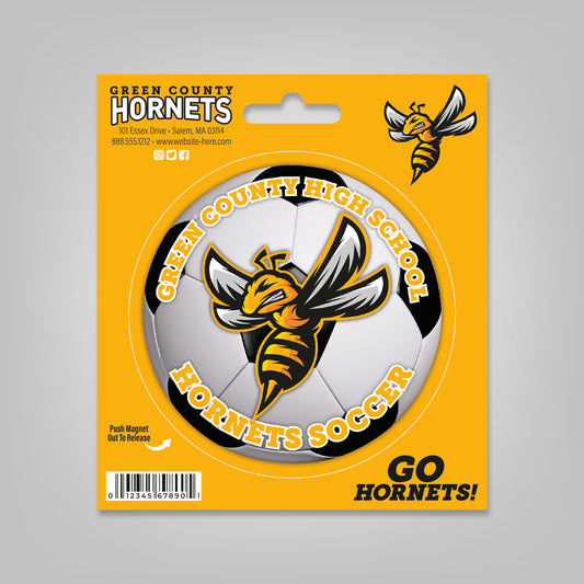 Magnet - 4.5" Diameter Circle Magnet Punch-Out Hanger (5.375" x 6")