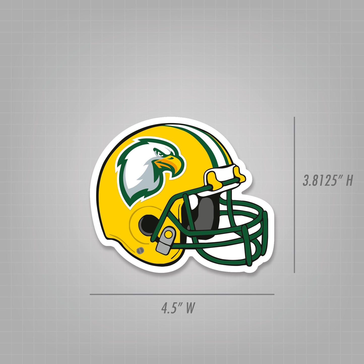 Magnet - 4.5x3.8125 Football Helmet Magnet Punch-Out Hanger