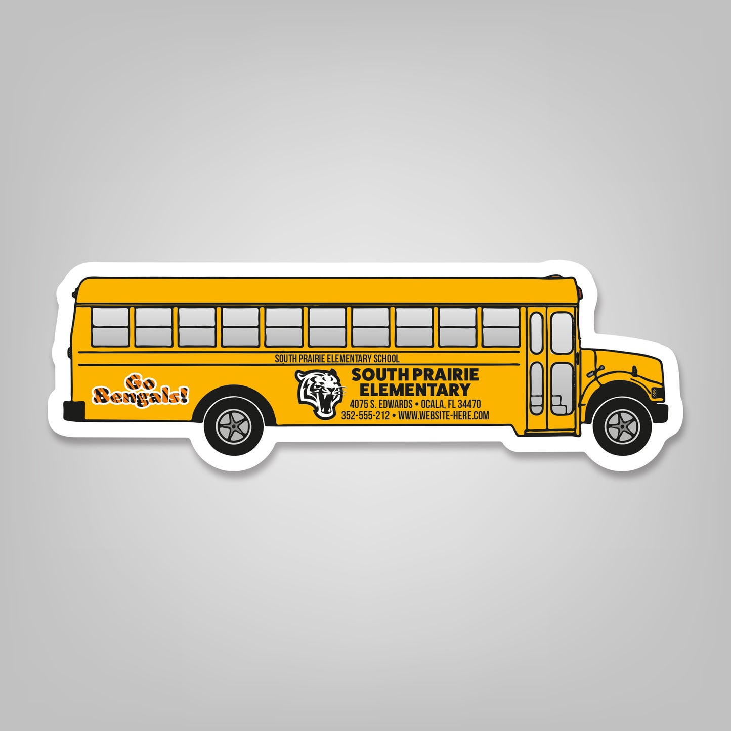 Magnet - School Bus Shape (5.25x1.75)