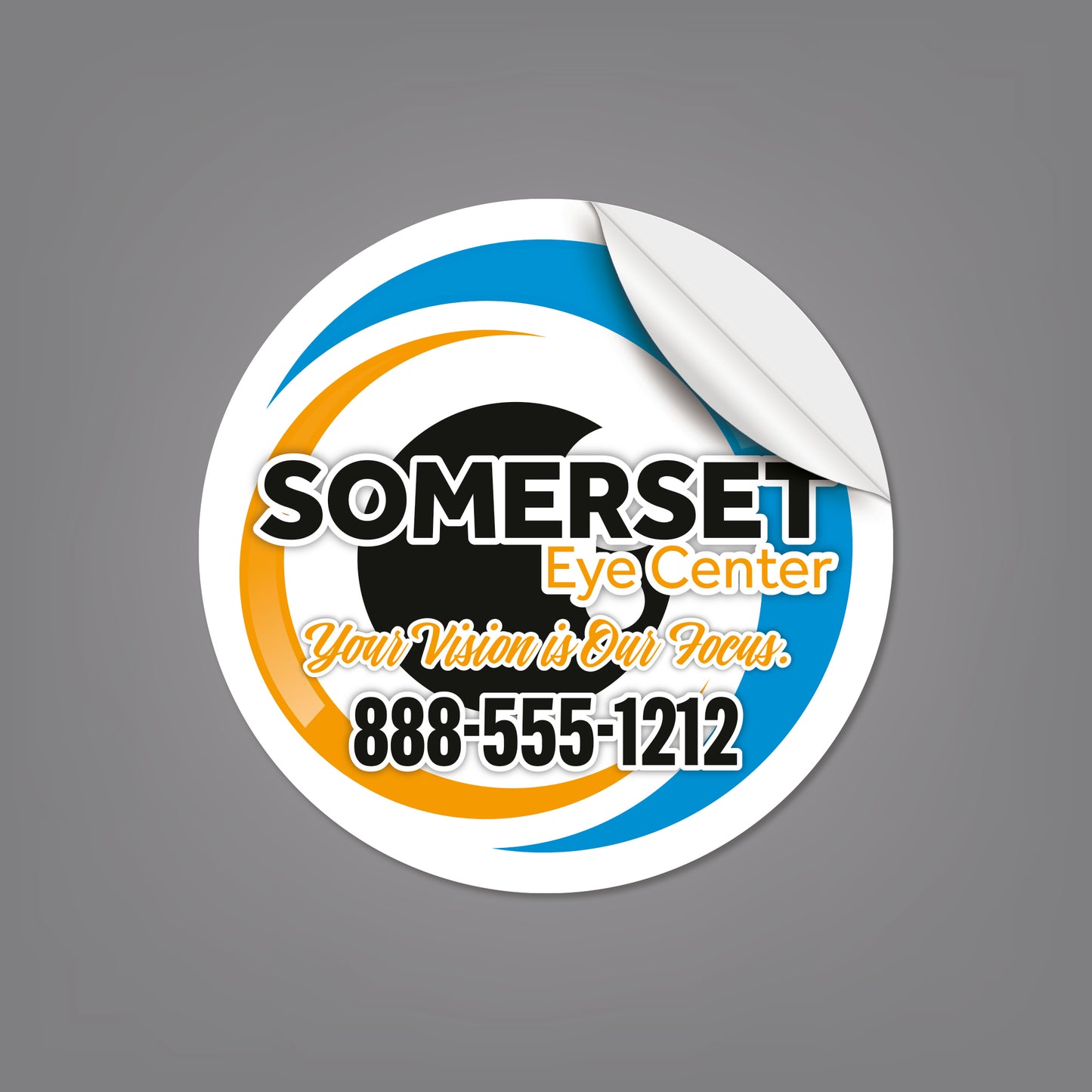 6.5" Diameter - Circle Sticker