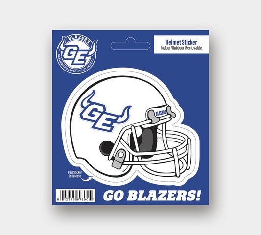 Football Helmet Kiss Cut - Removable Sticker - 5.4"x6" (Singles)