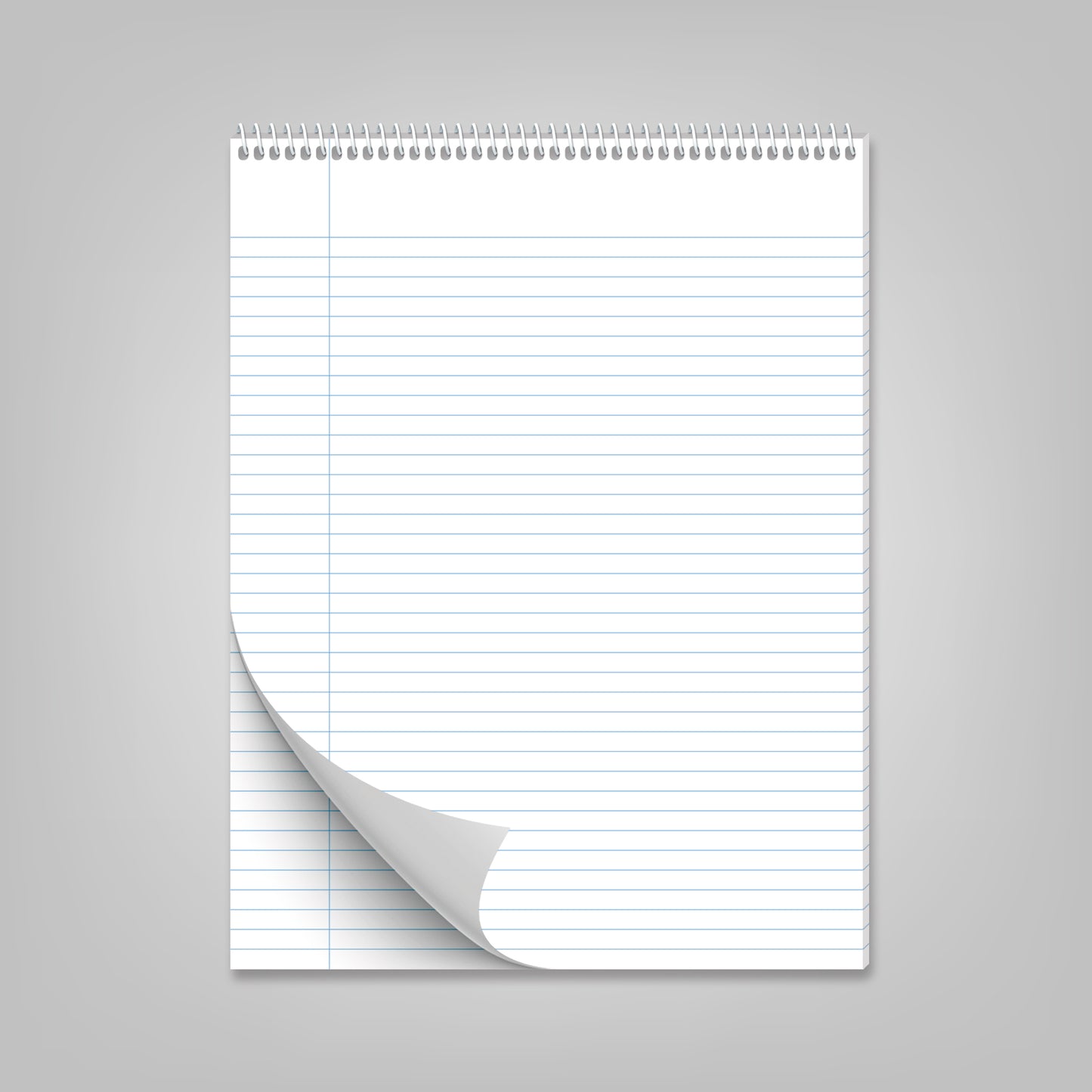 Spiral Bound Notebook - 50 Sheets - 8x10.5 (Top Bound)