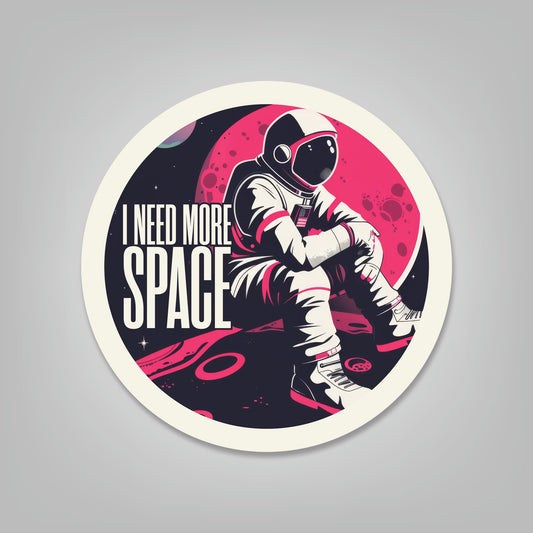 Astronaut - 4" Diameter Sticker