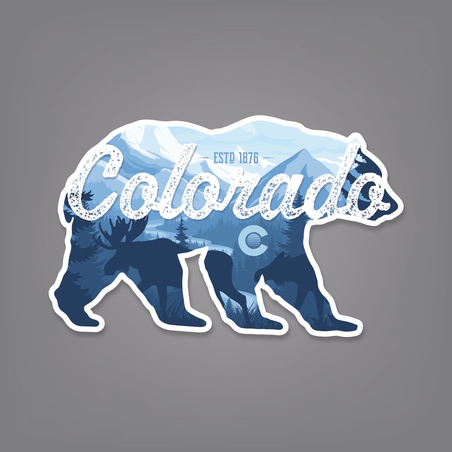 Bear - 4" x 2.5" Sticker