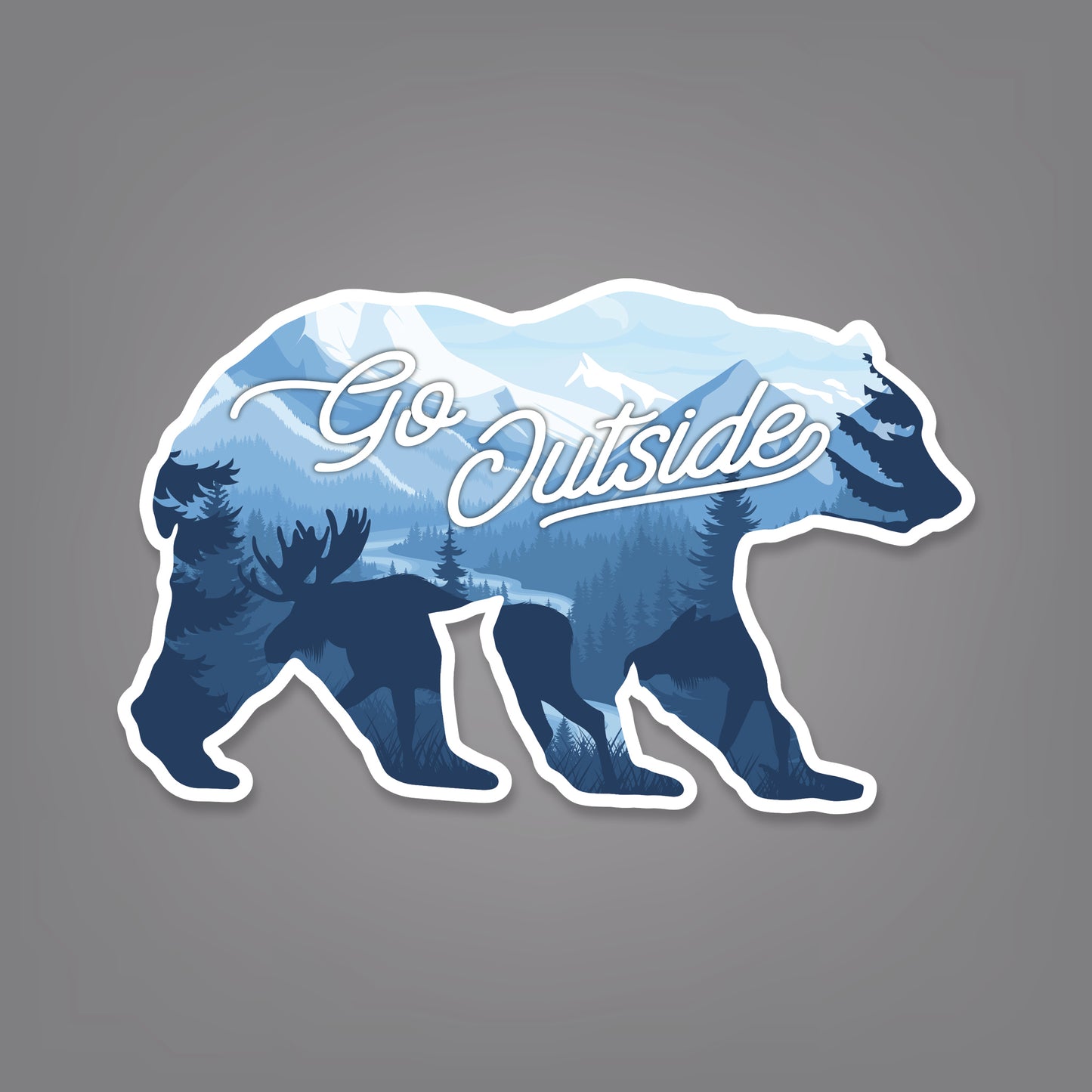 Bear - 4" x 2.5" Sticker