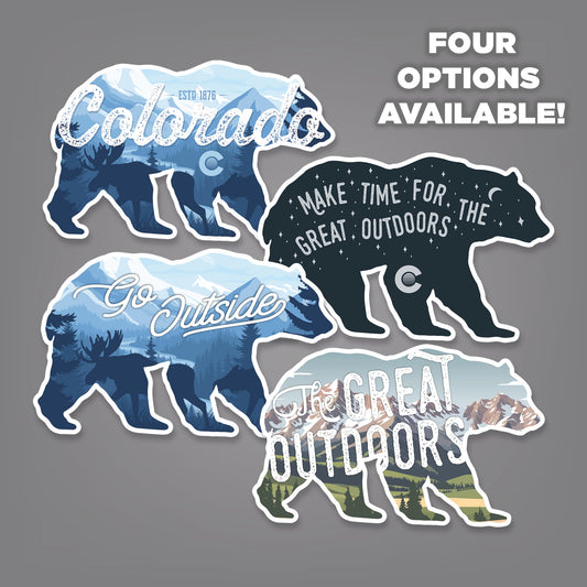 Bear - 4" x 2.5" Sticker