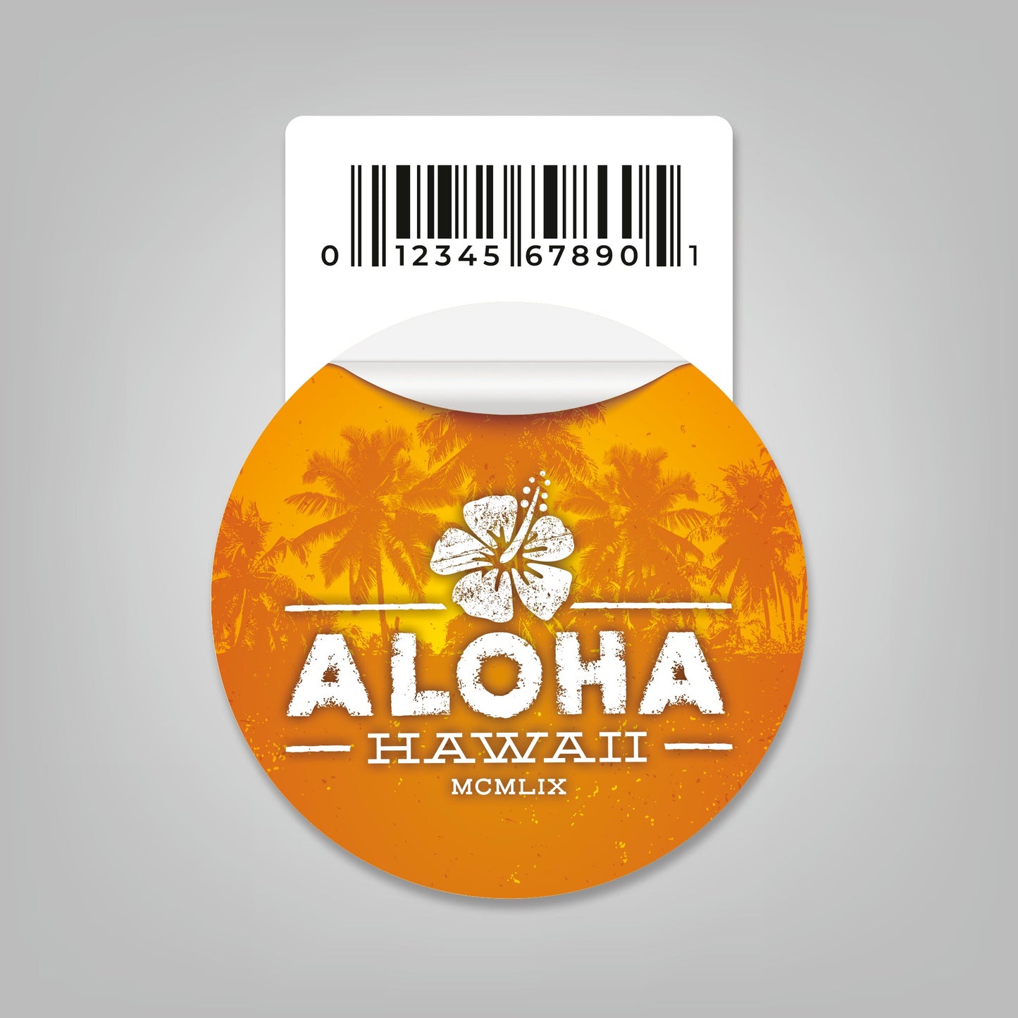 Aloha Hawaii - 2" Diameter Sticker