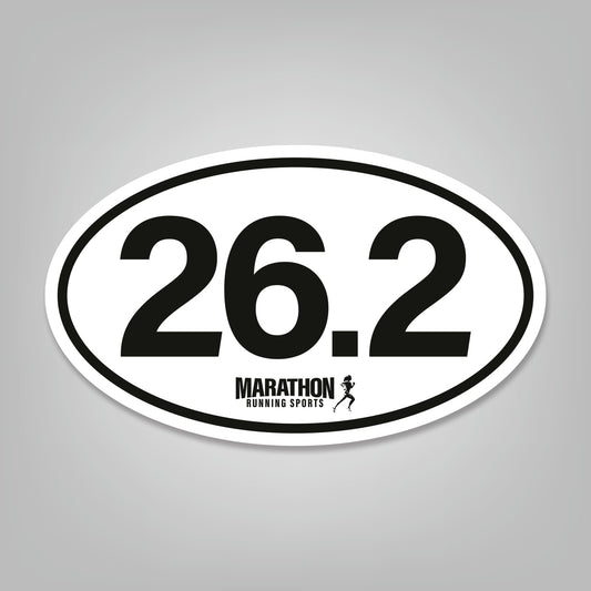 Marathon (26.2) - 5" x 3" Oval Sticker