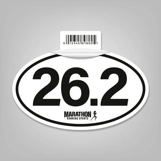 Marathon (26.2) - 5" x 3" Oval Sticker