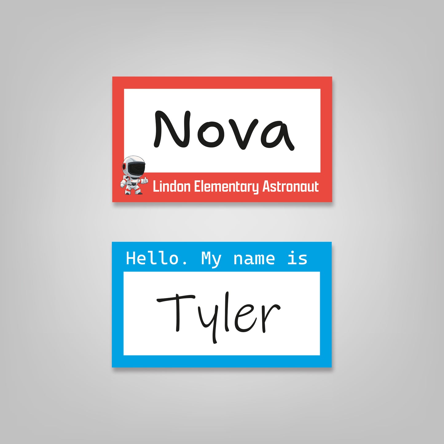 Rectangle Name Tag Sticker - 3.5" x 2"