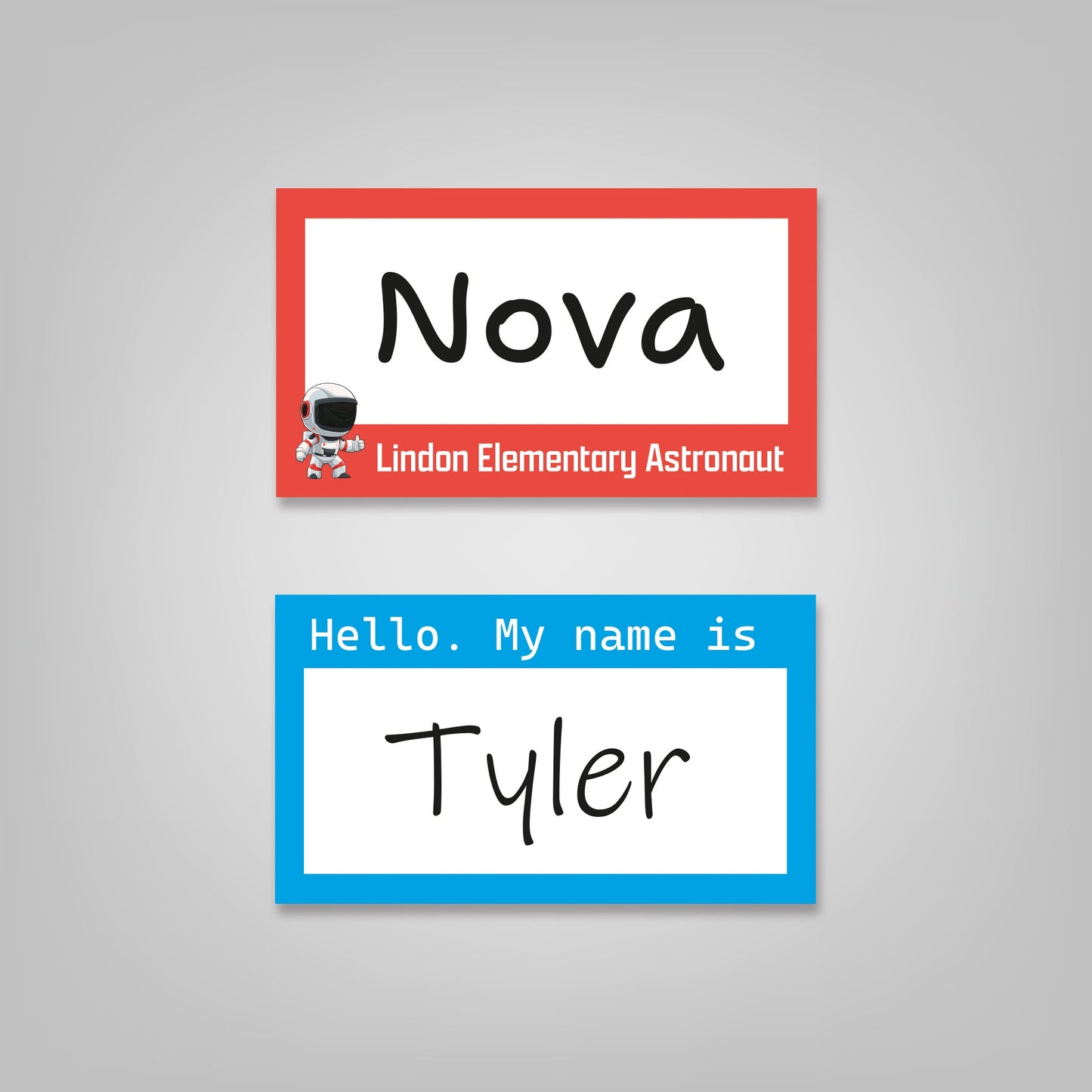 Rectangle Name Tag Sticker - 3.5" x 2"