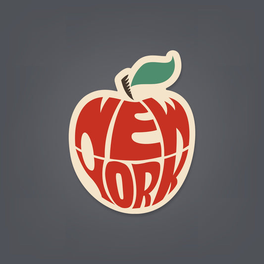 New York Apple - 2" x 2" Sticker