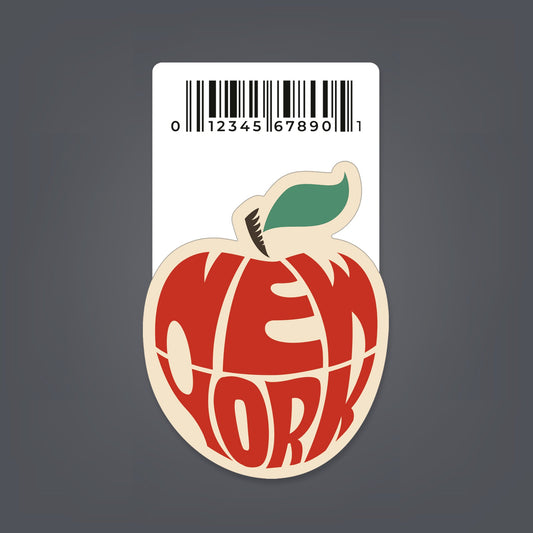 New York Apple - 2" x 2" Sticker