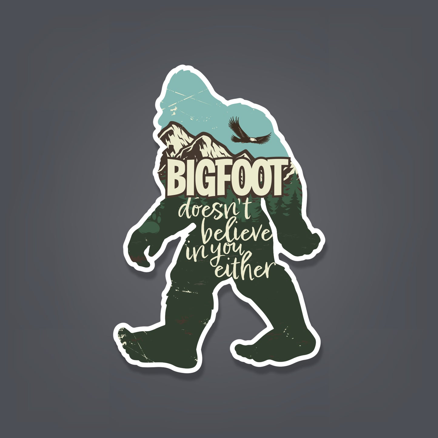 Sasquatch - 2.75"x4" Sticker